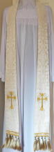 White Preaching Stole